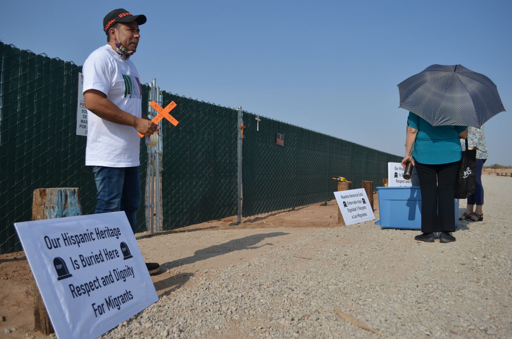 Memorial held for unidentified migrants